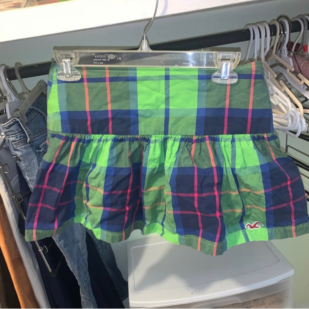 Hollister plaid skirt